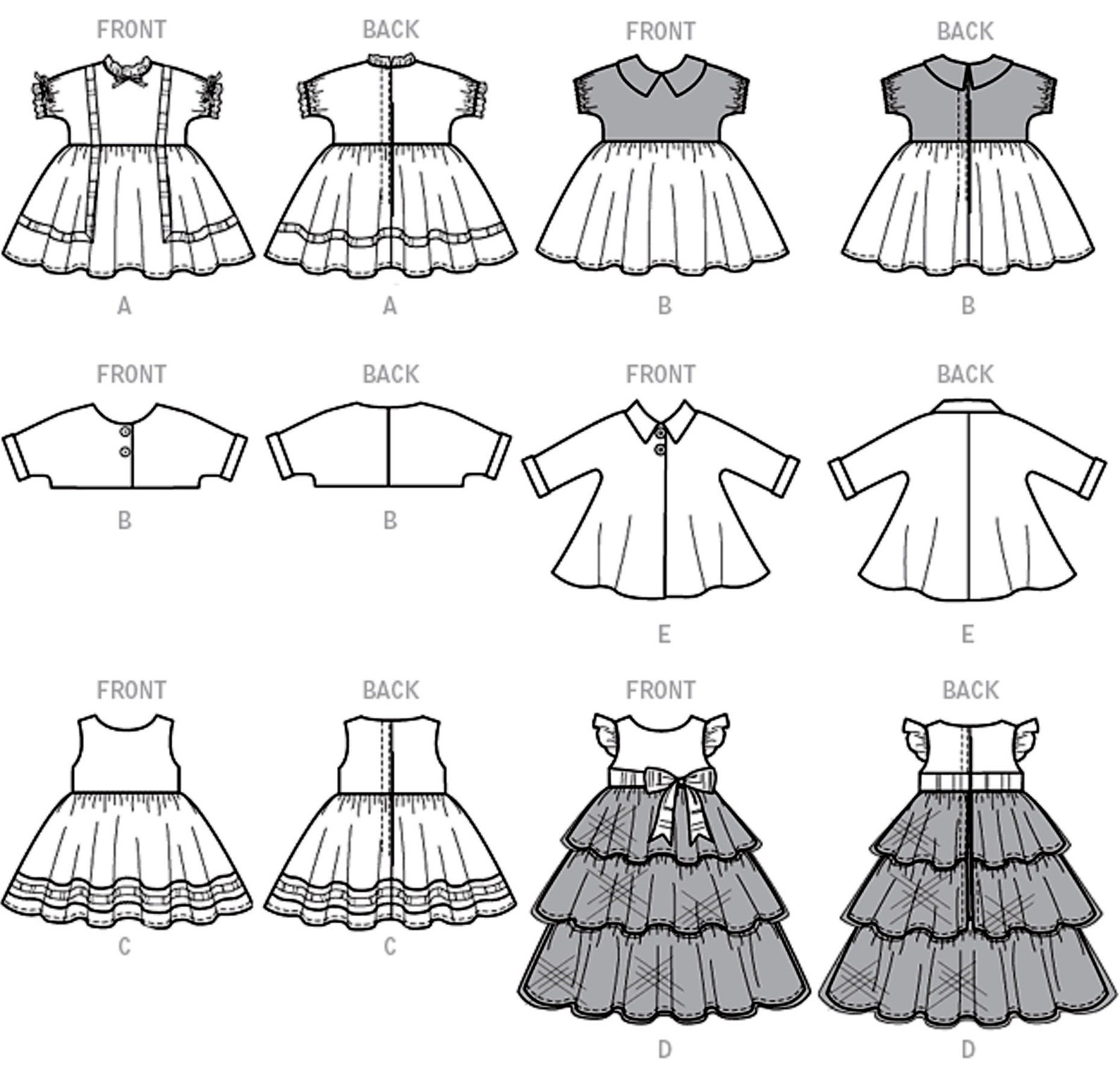 Sewing Pattern 18 Inch Doll Clothes Pattern Retro Ruffled Etsy