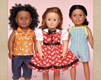 Sewing Pattern for 18 inch Doll Clothes Pattern, Kwik Sew Pattern 4388