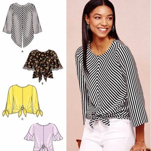 Sewing Pattern Pullover Top Pattern, Easy Blouse Pattern, Loose Fit Top Pattern, Simplicity Sewing Pattern 8601