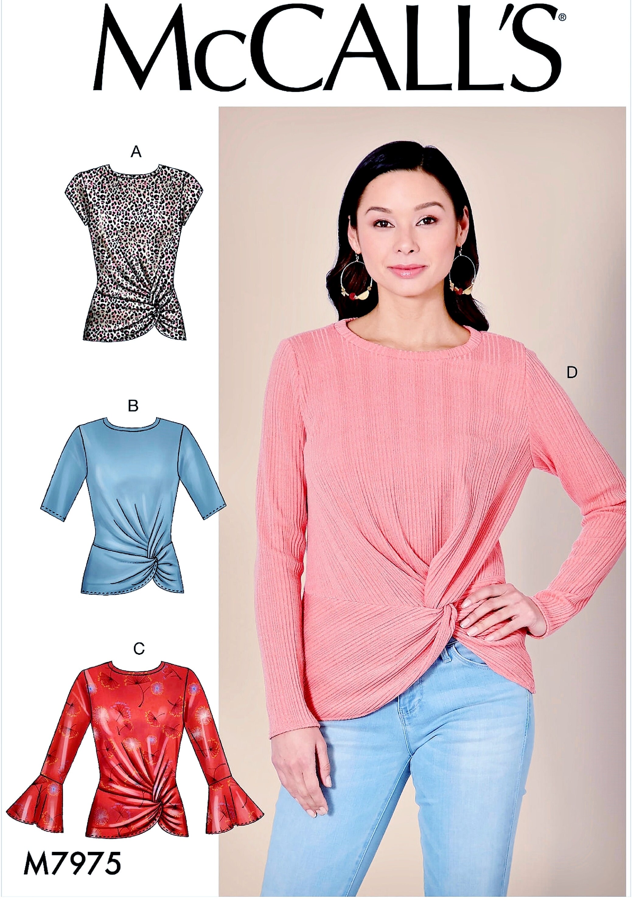 Sewing Pattern Women's Easy Tops Pattern Misses' Etsy