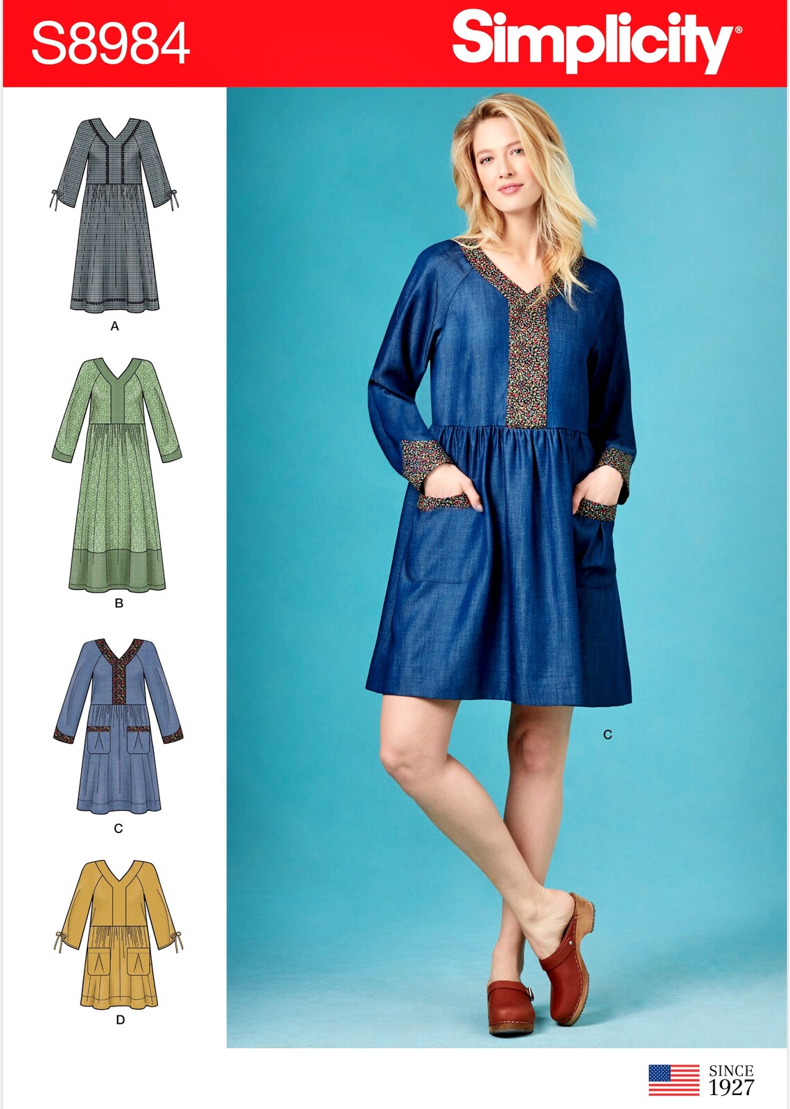 Sewing Pattern Women's Easy Dress Pattern Loose Fit Dress Etsy