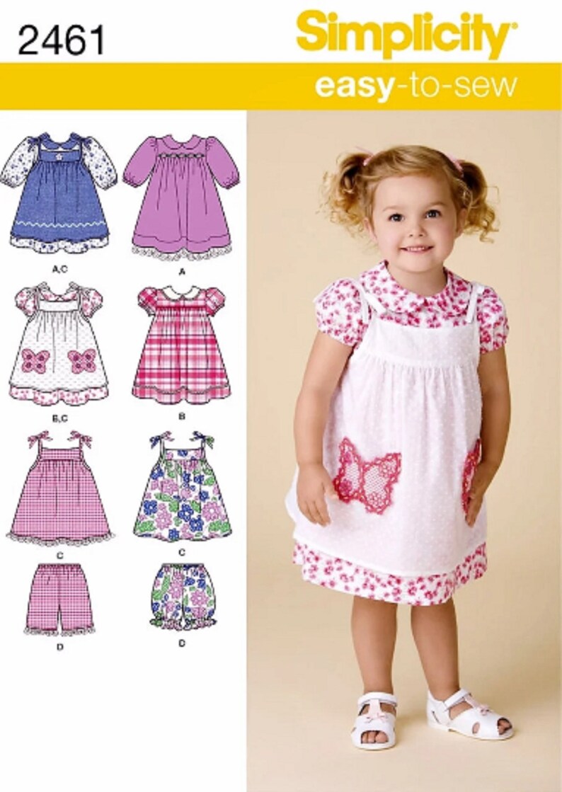 Sewing Pattern Toddler Dress Pattern Pinafore Dress Pattern Etsy