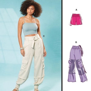 Sewing Patterns, Women's Cargo Pants Pattern, Misses' Pants and Shorts Pattern, McCall's Sewing Pattern 8367