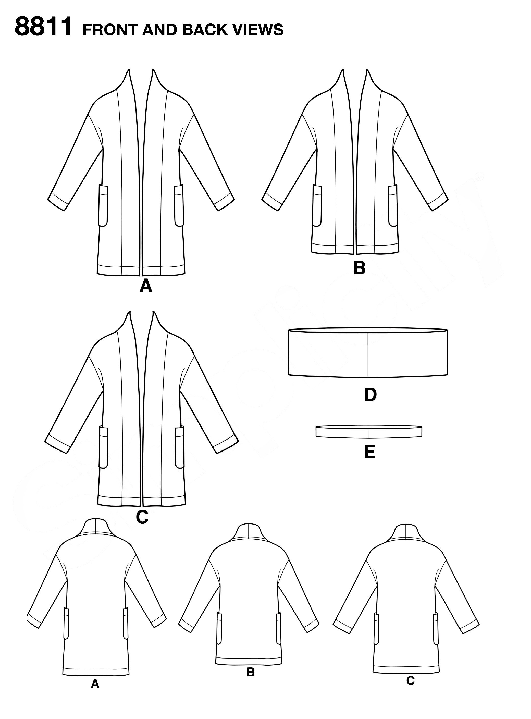 Sewing Pattern Women's Fleece Cardigan Pattern Etsy España