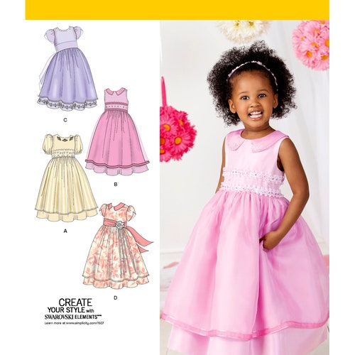 Style 2264 sewing pattern Girls flower girl formal or holiday dress uncut 3-8 Style 2264 sewing pattern Girls flower girl formal or holiday dress uncut 3-8