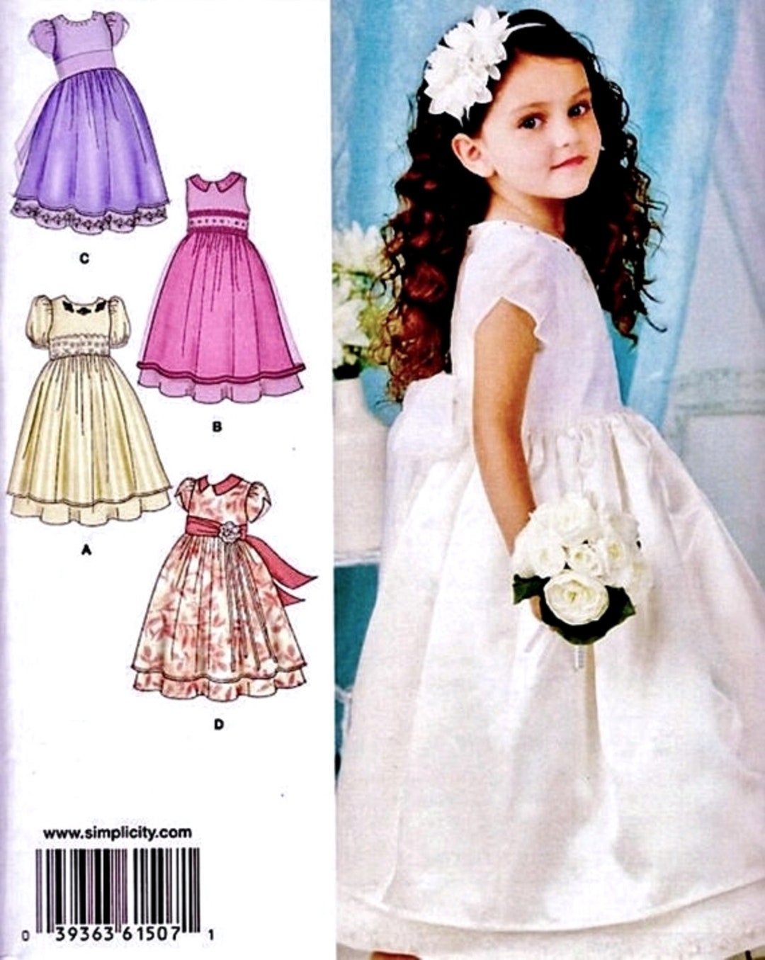 Sewing Pattern Flower Girl Dress Pattern, Princess Dress Pattern