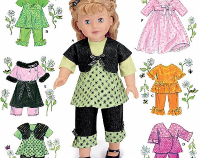 Sewing Pattern 11 1/2 Inch Fashion Doll Clothes Patterns, Barbie Doll ...