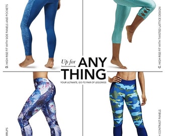 Sewing Pattern Women's Leggings Pattern, Misses' Yoga Leggings Pattern, Fashion Leggings Pattern, Simplicity Sewing Pattern 8561