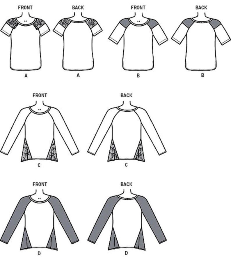 Sewing Pattern Women's Pullover Tops Pattern Long Sleeve | Etsy