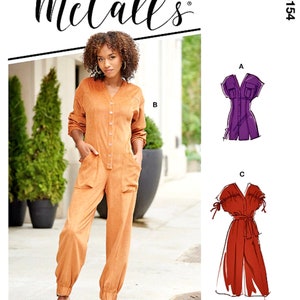 Sewing Pattern Women's Jumpsuit Pattern, Women's Romper Pattern, Mccall ...