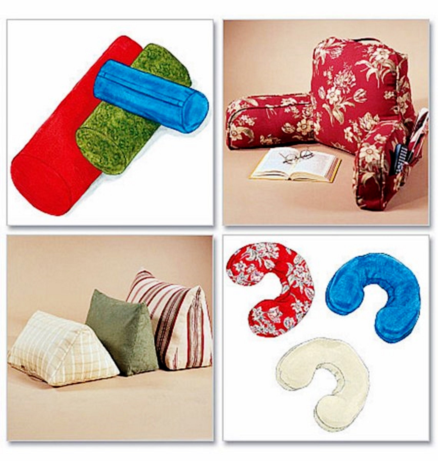 Sewing Pattern Comfort Zone Pillows Pattern, Lounge Pillow