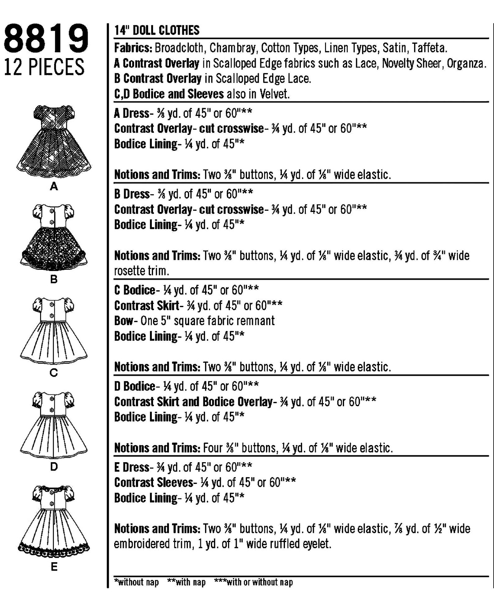 Sewing Pattern 14 Inch Doll Clothes Pattern 14 Inch Doll Etsy