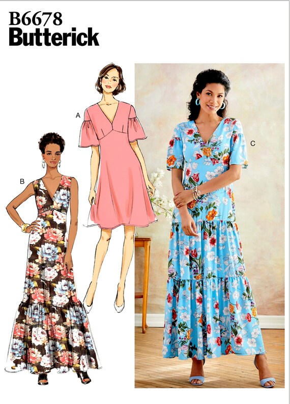 maxi pattern dress