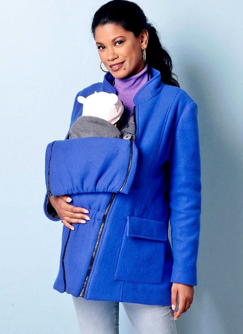 Sewing Pattern Maternity Coat Pattern Papoose Jacket Pattern Etsy