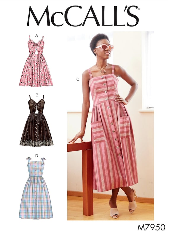 button front dress pattern