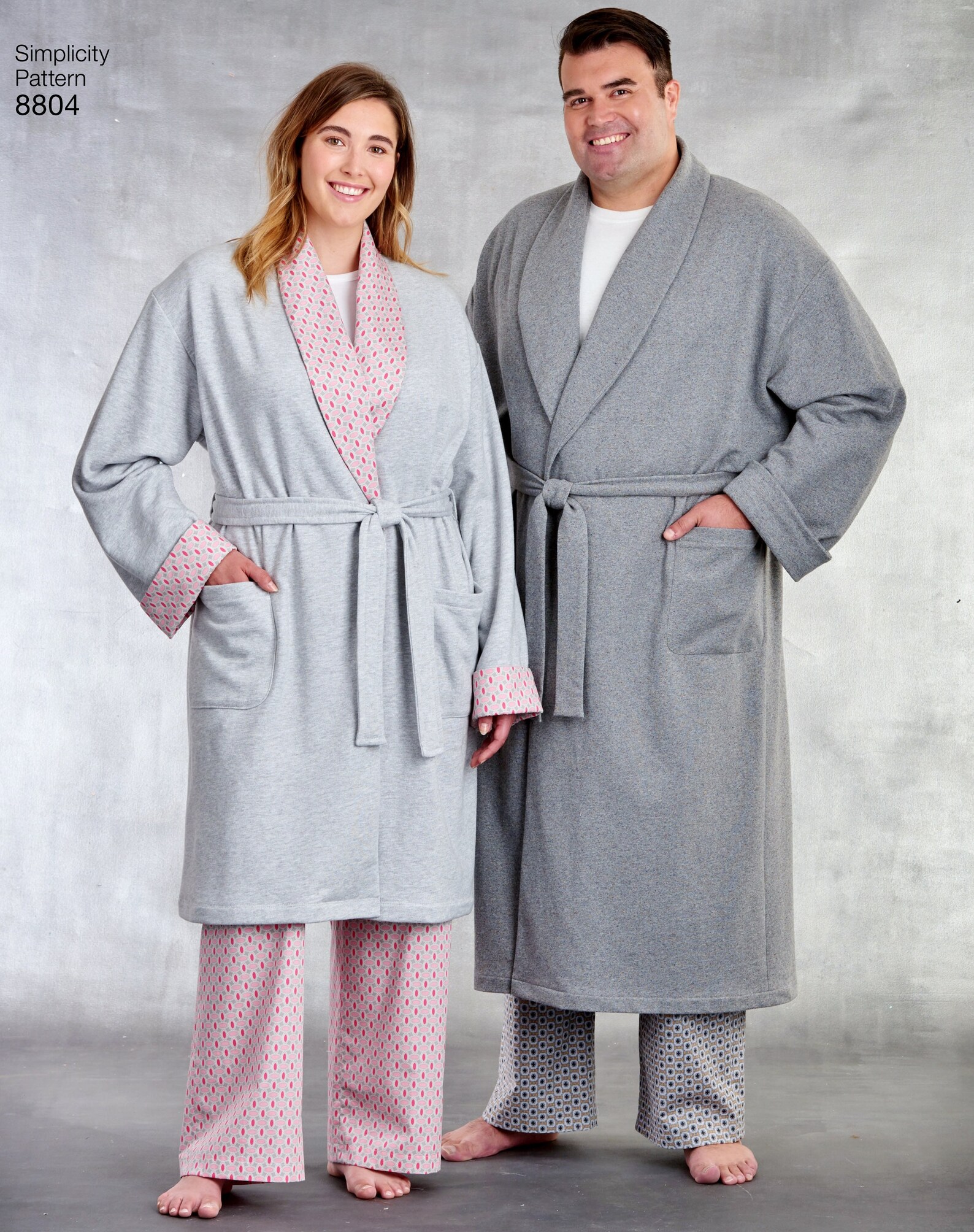 Sewing Pattern Unisex Wrap Robes Pattern Big Man's Robe | Etsy