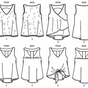 Sewing Pattern Women's Tunic Tops Pattern, Women's Loose Fit Tunic Tops ...