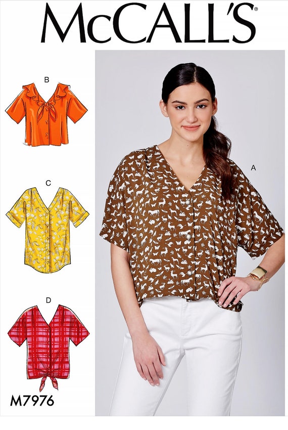 Sewing Pattern Women's Loose Fit Tops Pattern Misses' Etsy