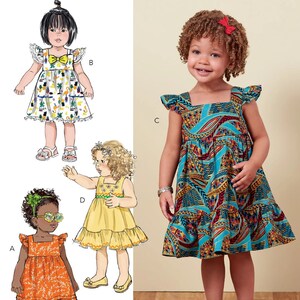 Sewing Pattern Toddler's Summer Dress Pattern, Baby Dress Pattern ...