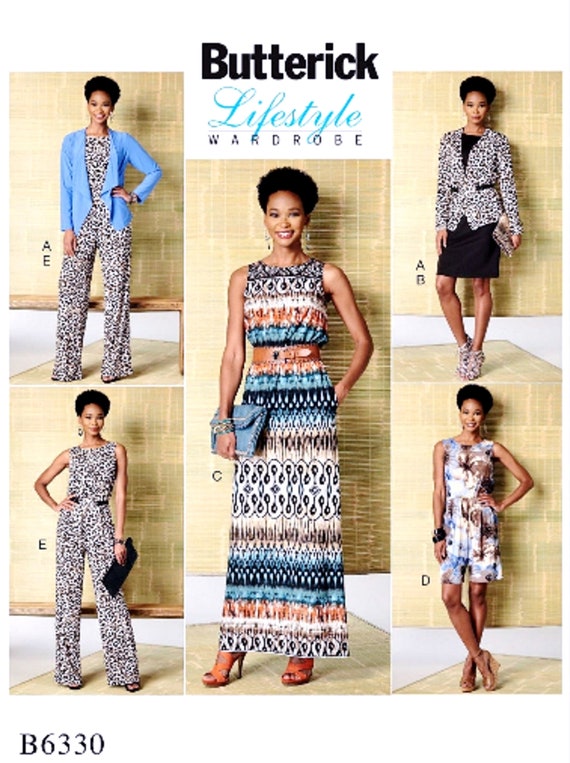 Jumpsuit Pattern Pullover Dress 