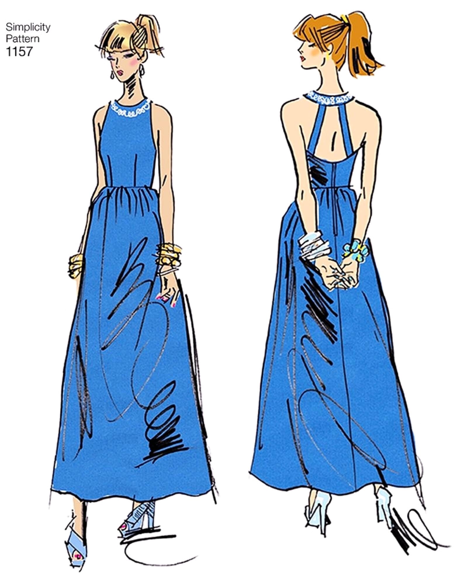 Sewing Pattern Women's Dress Pattern Project Runway Dress - Etsy