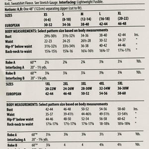 Sewing Pattern Women's Robe Pattern, Zip Front Robe Pattern, Butterick ...