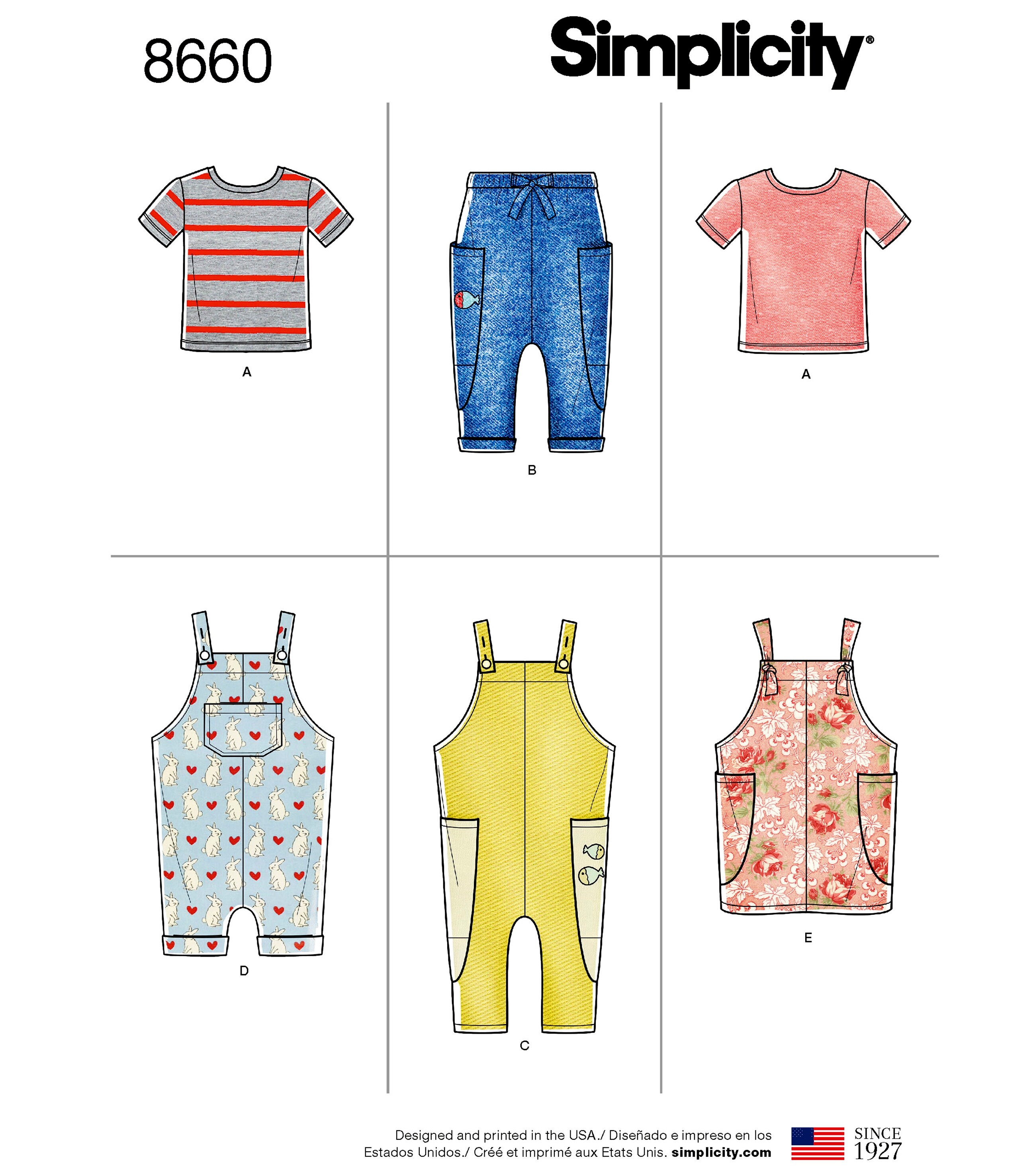 Sewing Pattern Toddlers' Overall Shorts Pattern Baby - Etsy 日本