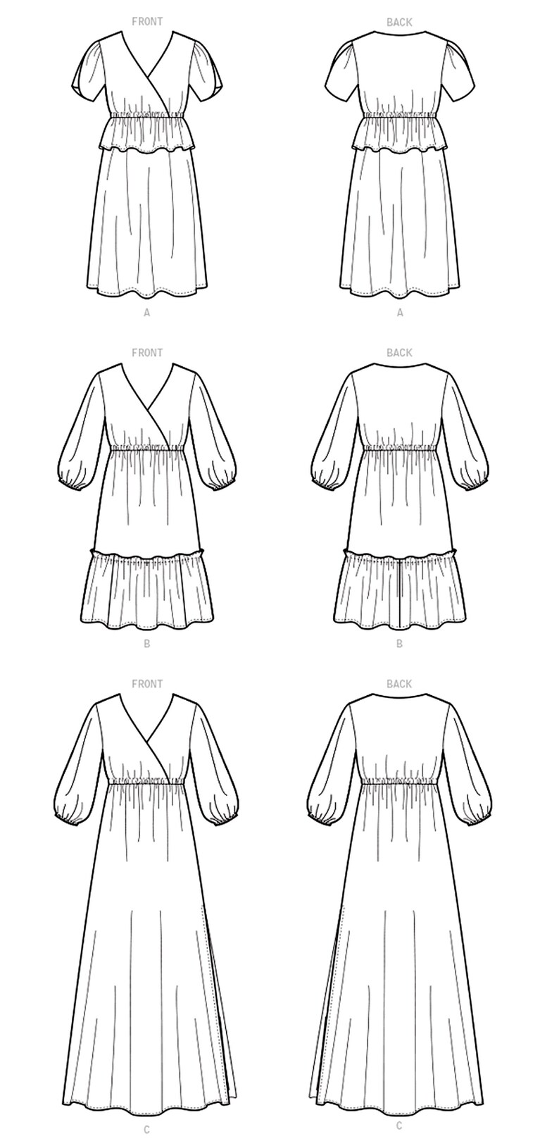 Sewing Pattern Women's Dress Pattern Easy Pullover Dress | Etsy