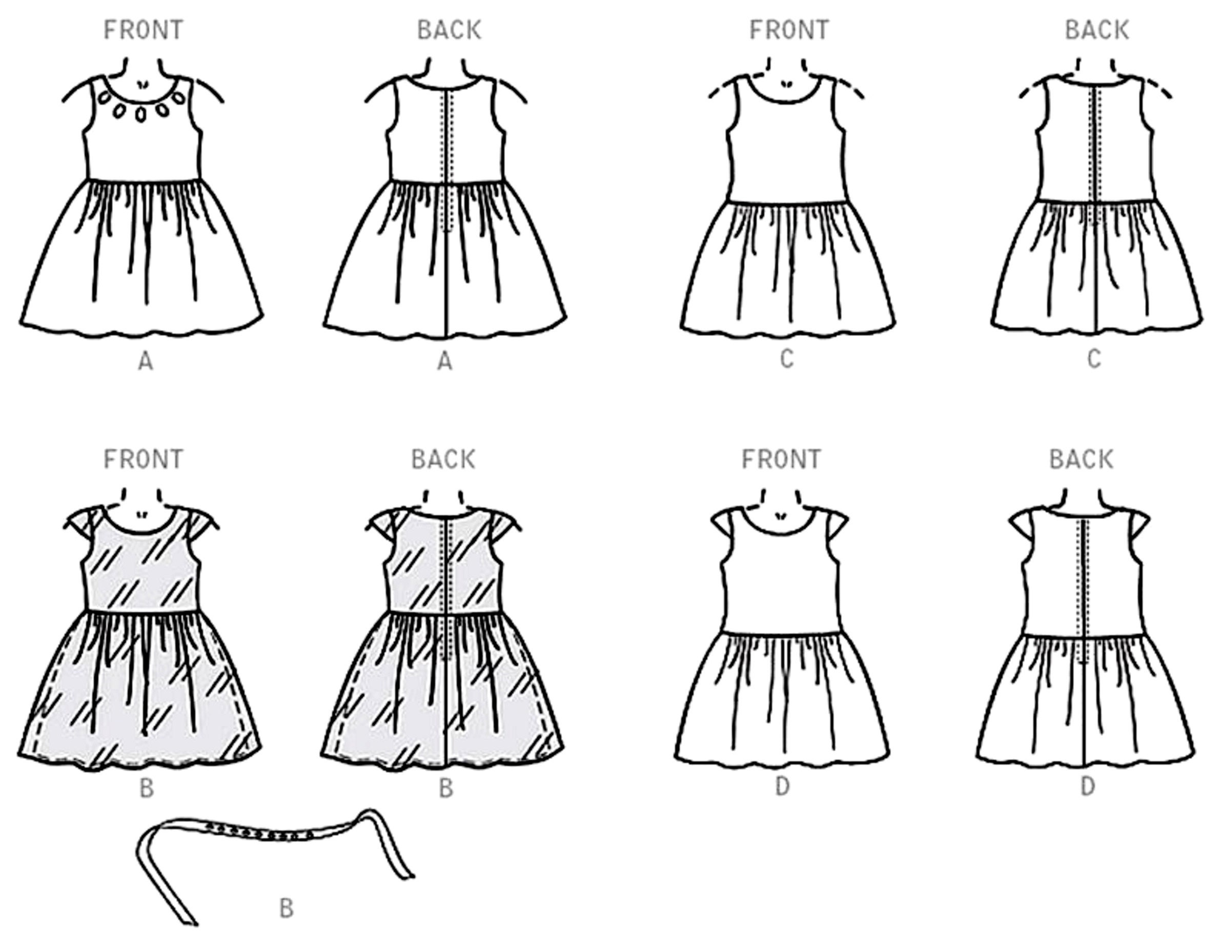 Sewing Pattern Girls' Dress Pattern Little Girls' Etsy