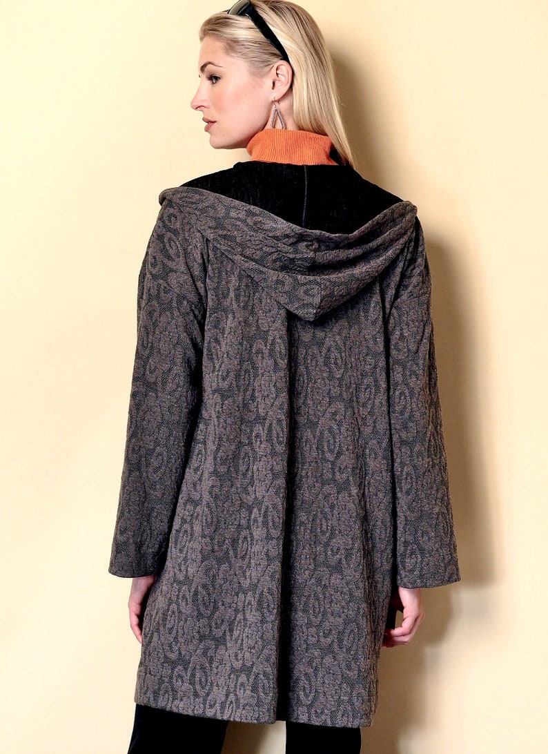 Unlined Coat Sewing Pattern Loose Fitting Coat Pattern Etsy