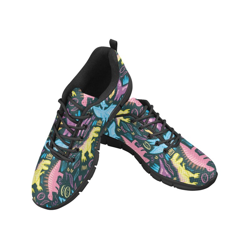 Running Shoes With Dinosaur Style Dinosaur Women Sneakers Dinosaur Men Sneakers Shoes Dinosaur Sneakers Dinosaur Gifts Dinosaur