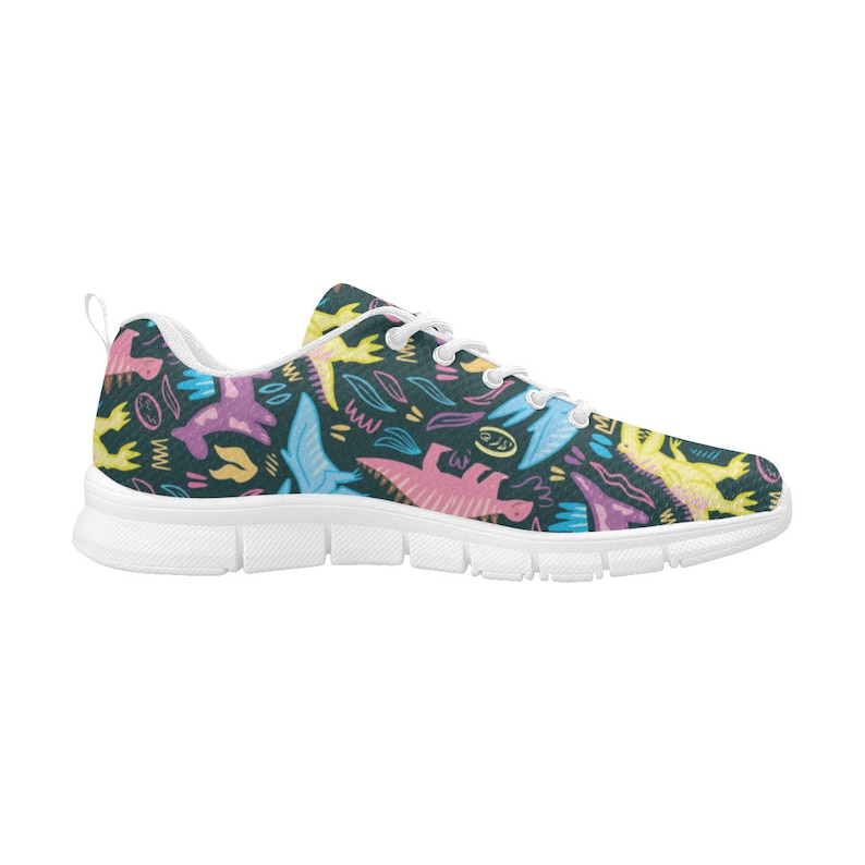 Running Shoes With Dinosaur Style Dinosaur Women Sneakers Dinosaur Men Sneakers Shoes Dinosaur Sneakers Dinosaur Gifts Dinosaur