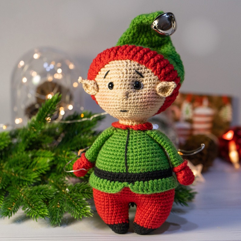 Crochet elf pattern / Christmas gnome pattern / Amigurumi elf Etsy