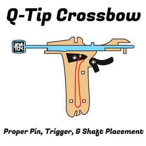 Laser cut your own Q-Tip Crossbow toy SVG file for Glowforge image 6
