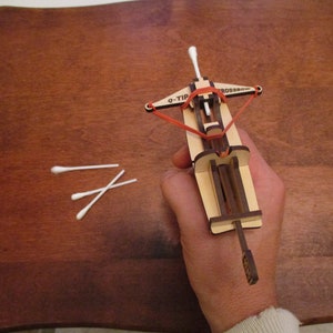 Laser cut your own Q-Tip Crossbow toy SVG file for Glowforge image 4