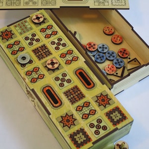 Laser Cut your own Royal Game of Ur SVG file for Glowforge