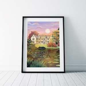 Wakehurst Place Print/ Wakehurst Gardens/ Waterlily Pond