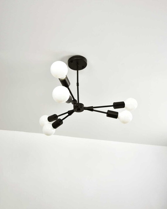 black modern ceiling light
