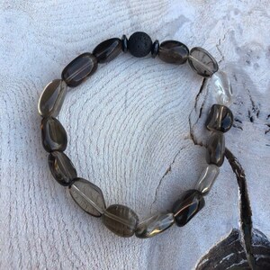 Smokey quartz, diffuser, aromatherapy bracelet