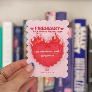 Impugnatura per e-reader Fireheart Romantasy TOG: accessorio per lettori fantasy per e-reader e supporto per telefono MAGSAFE