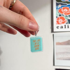 Book Girl Life E-reader Charm | Reader Gift | USB-c Acrylic Bookish Accessory