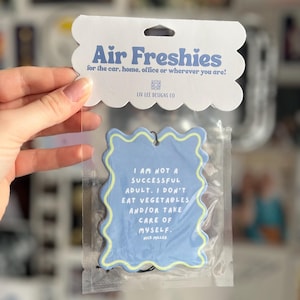 New Girl Air Freshener | Black Ice Scent | Funny Quote Car Accessory