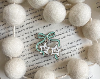 The Stars Locket Pin — Fae Fantasy Court Soft Enamel Pin | Romantasy Gift