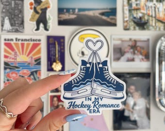 Hockey Romance Era Sticker | Bookish Hockey Reader Decal for Kindle, Laptop