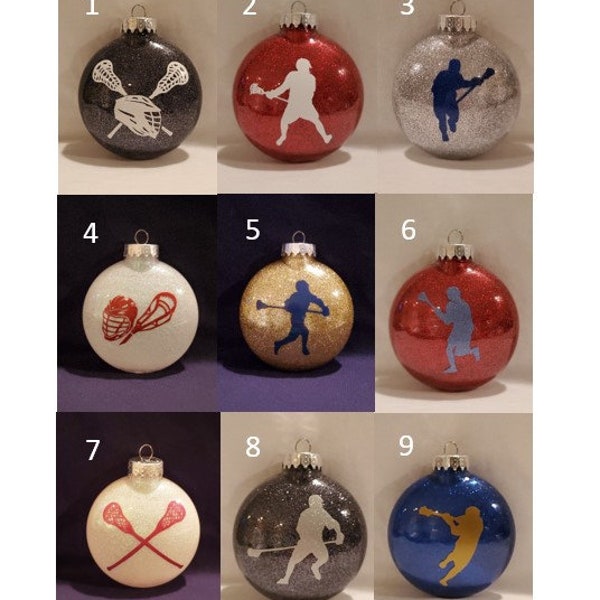 Lacrosse Ornament, Lax Ornament, Gift, LAX Player, Christmas Ornament, Flat Ornament, LAX Mom,LAX Life,Lacrosse Life,Personalize, Coach Gift