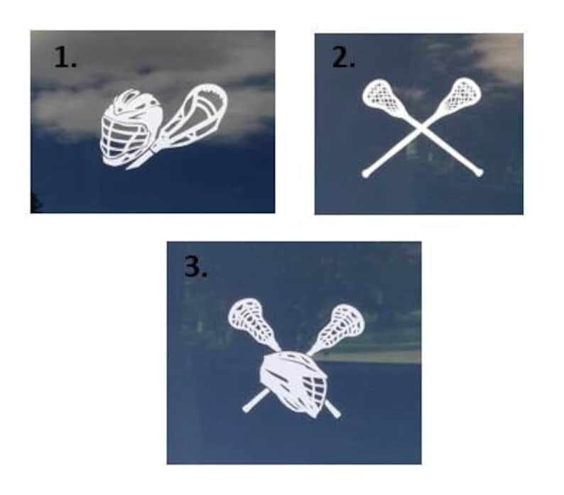 Lacrosse Player Sticker Lax Decal Lacrosse Sport Window Decal Etsy