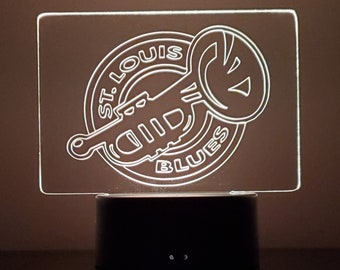 St Louis Blues Neon Light - Etsy