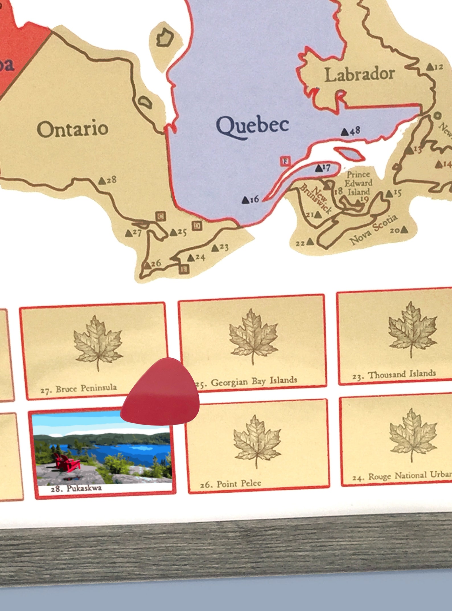 Canada Travel Scratch Map Poster A National Parks Journal Etsy