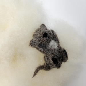 Felt miniature cat needle felted