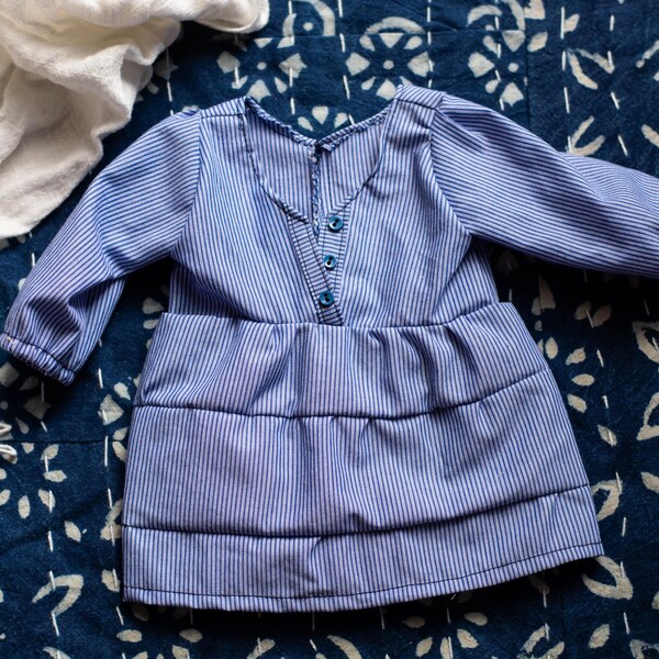 Christopher Dress - Navy Stripe main image 1